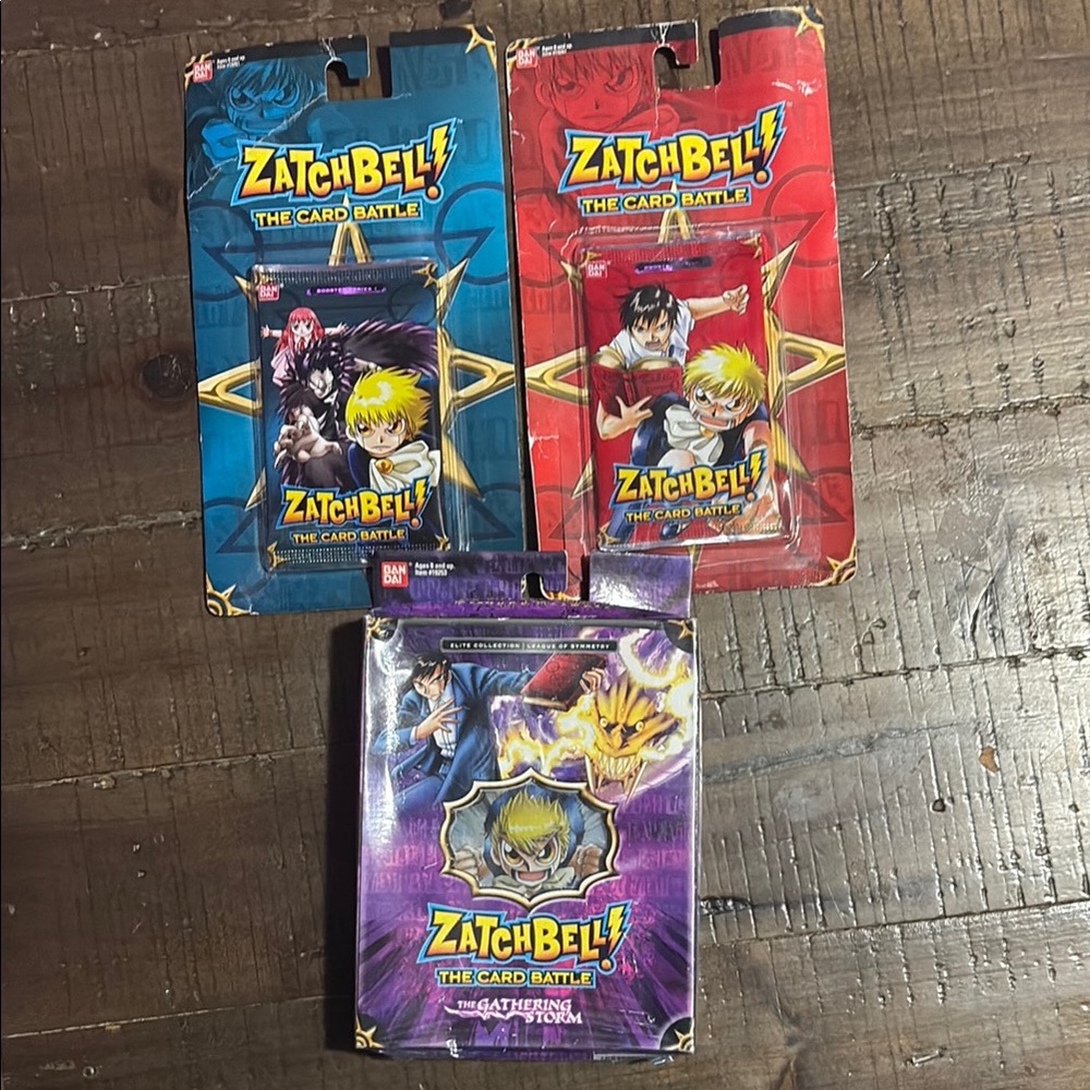 Zatch Bell! The Card Battle 2 Series1 Blisters Packs and Symmetry Deck